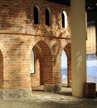 Reproduction of a medieval scandinavian monastery in brick.