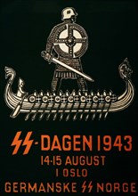 Waffen-SS poster to recruit Norwegian men during the occupation of Norway.