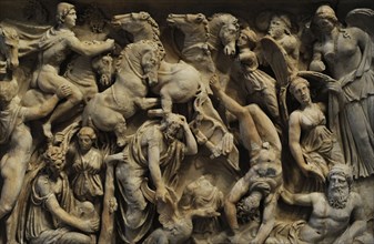 Sarcophagus panel depicting the Fall of Phaeton.