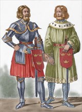 King Canute I of Sweden with his son Erik Knutsson.