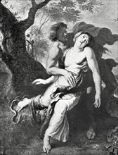 The nymph Eurydice dies by a viper's bite when she steps it.