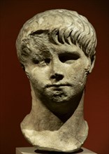 Marble bust of Roman emperor Nero.
