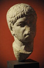 Marble bust of Roman emperor Elagabalus.