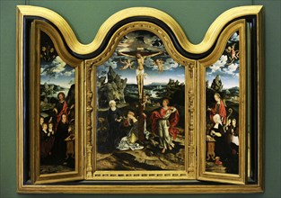 Triptych of the Crucifixion.