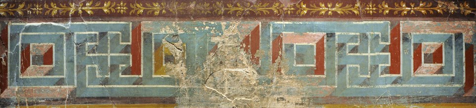 Roman fresco depicting a Meander.