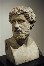 Bust of a Greek poet.
