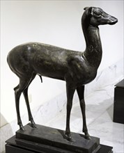 Roman statue of a deer.