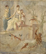 Roman fresco depicting Heracle and Omphale.