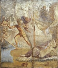 Roman fresco depicting Theseus abandoning Ariadne.