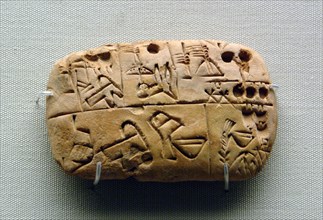 Mesopotamia. Record of food supplies.