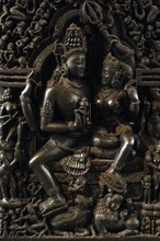 Shiva and Parvati sculpture.