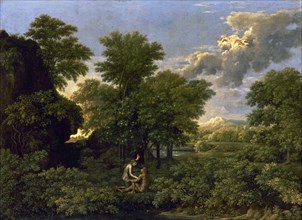 Nicolas Poussin (1594-1665). Spring (The Earthly Paradise). 1660. Classicism. Oil. Louvre Museum. Paris. France.