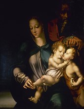 The Holy Family with the Infant st. Joht the Baptist.
