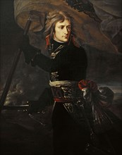 Napoleon Bonaparte at the Pont d'Arcole.