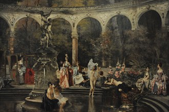 The Bathing of Court Ladies in the 18th Century.