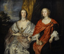 Two ladies in waiting to Queen Henrietta Maria.