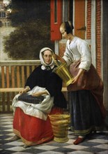 Woman and Maidservant with a Pail.