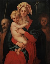 The Virgin and Child with St Joseph and St John the Baptist.