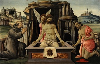 The Lamentation over the Dead Christ with Saints Francis and Jerome.