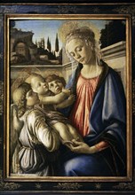 Virgin with Child and two angels.