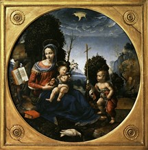 Virgin with Child and Saint John infant.