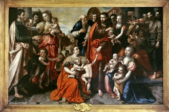 Jesus among children.