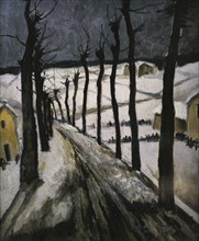 Winter Landscape (Road in Winter).