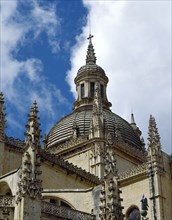 Spain. Segovia Cathedral. Last Gothic style. 16th century. Design by Juan Gil de Hontanon. Exterior.