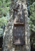 Jacint Verdaguer (1845-1902). Catalan poet. Monument. Perpinya. France.