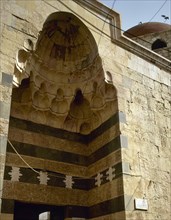 Syria. Damascus. Zahirie Madrasa. Entrance. Detail.
