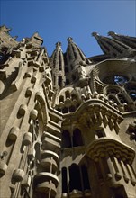 Spain. Basilica and Expiatory Church of the Holy Family by Antonio Gaudi (1852-1926). Modernism.
