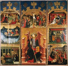 Altarpiece of Saint James of the parish of Vallespinosa by Joan Mates (active 1361-1431). Gothic
