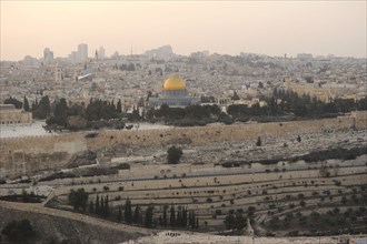 Al-Aqsa Mosque, Dome of the Rock, and Herodian walls.