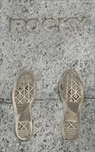 Rocky Steps monument. Footprint.