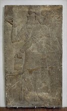 Bas relief Assyrian Genie. 9th century BC. Archeological Museum Istambul