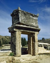 Turkey. Hierapolis. Necropolis. Roman sarcophagus.