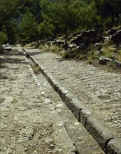 Canalization. Ruins. Anatolia.