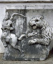 Roman art. Turkey. Mileto. Relief of Cupid and Panther.