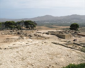Crete. Palace of Paistos.  Ruins.