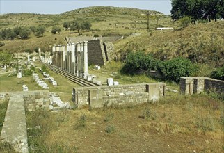 Turkey, Pergamon. Ruins.