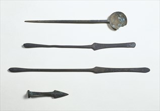 Roman period. Spain. Catalonia. Tools of Bronze. From Empuries city. Archaeological Museum of Girona.