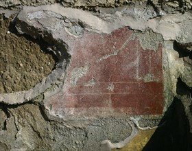 Roman period. Spain. Catalonia. Empuries city. 2A Domus. 1st century AD. Mural painting.