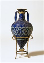 Punic-Phoecian glass. Bottle. Polycrome. 6th-4th C. BC.