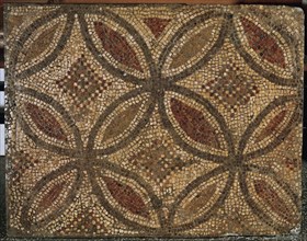 Roman mosaic. 4th-5th century. From roman villa of Pacs. Catalonia. Spain.