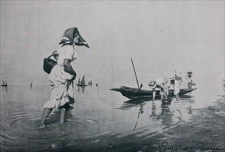 Women fishing in Venice