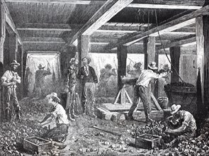 workers in the silver mines of Nevada