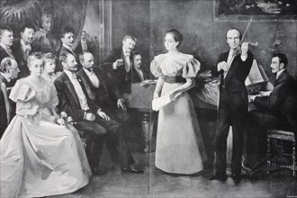 concert in Ormody's home in Budapest