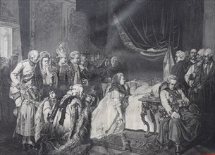 the death  bed of Joseph II