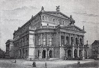 the opera building at Frankfurt