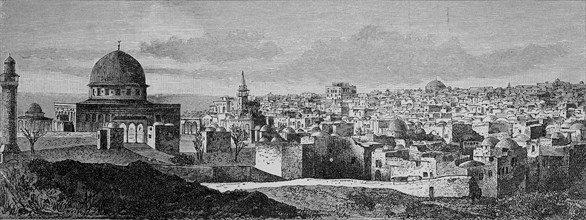 the city of Jerusalem in the 11th century  /  die Stadt Jerusalem im 11. Jahrhundert
